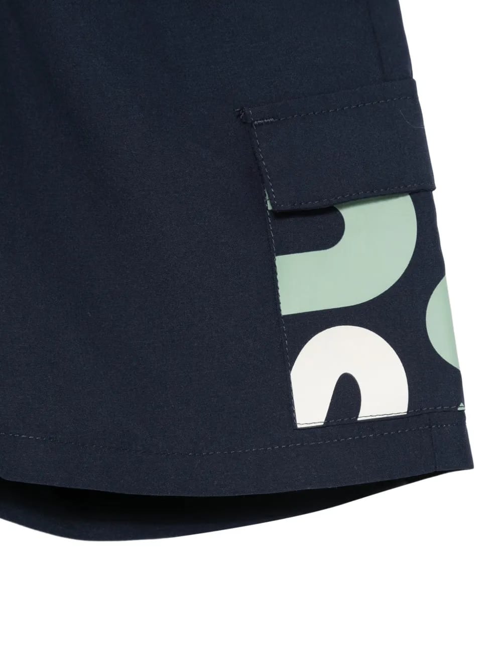 cargo graphic swim shorts