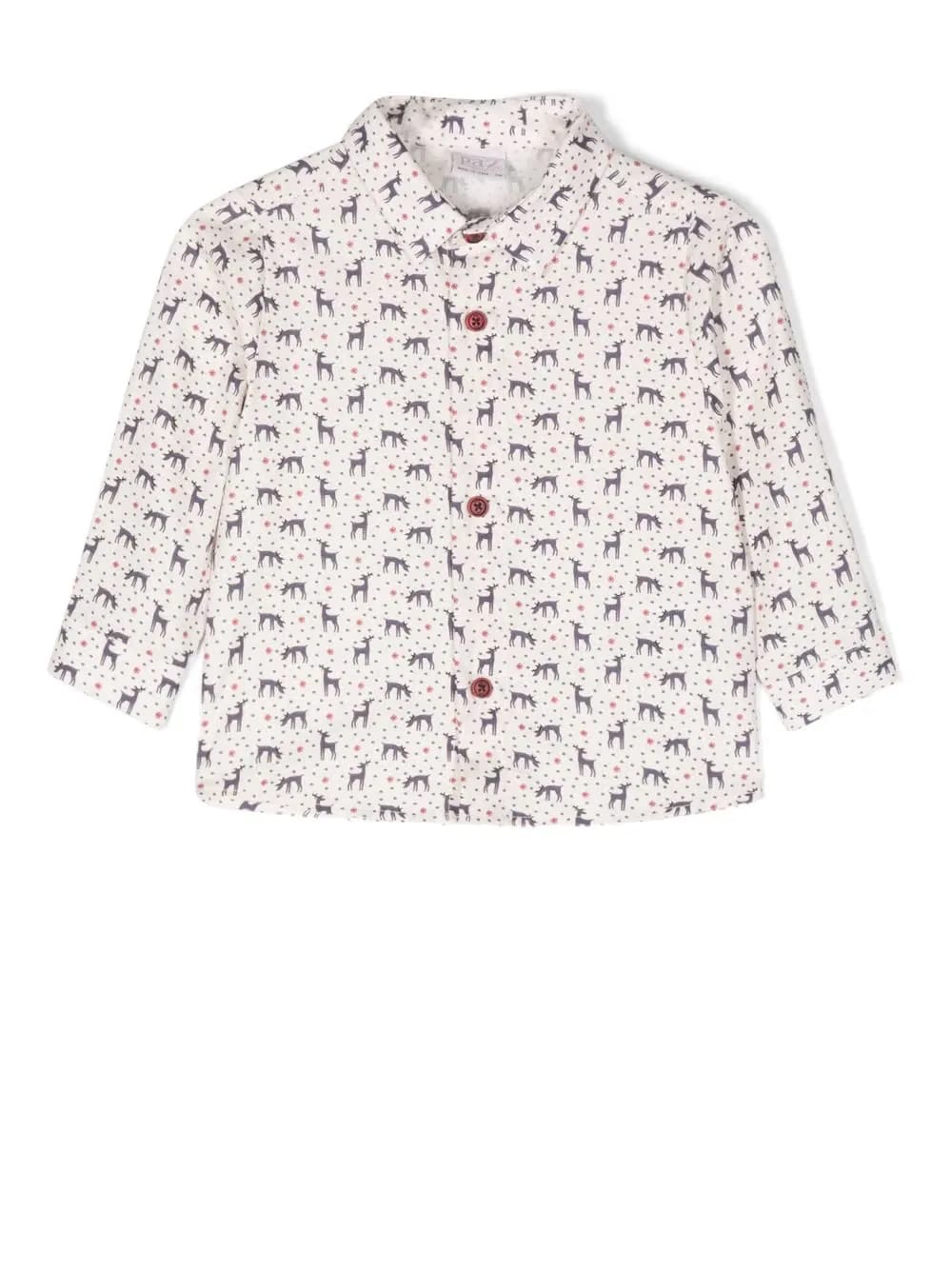 graphic-print long-sleeve shirt