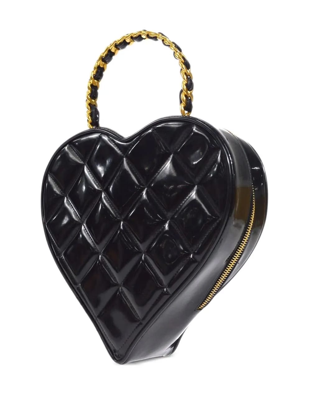 1995 CC Heart vanity top-handle bag
