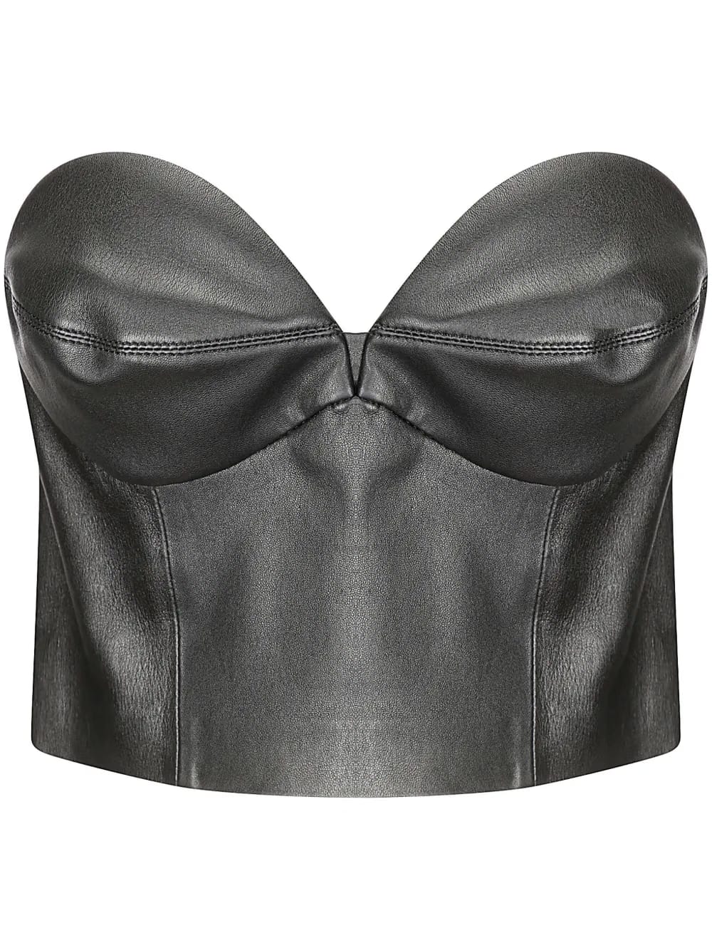 leather bustier top