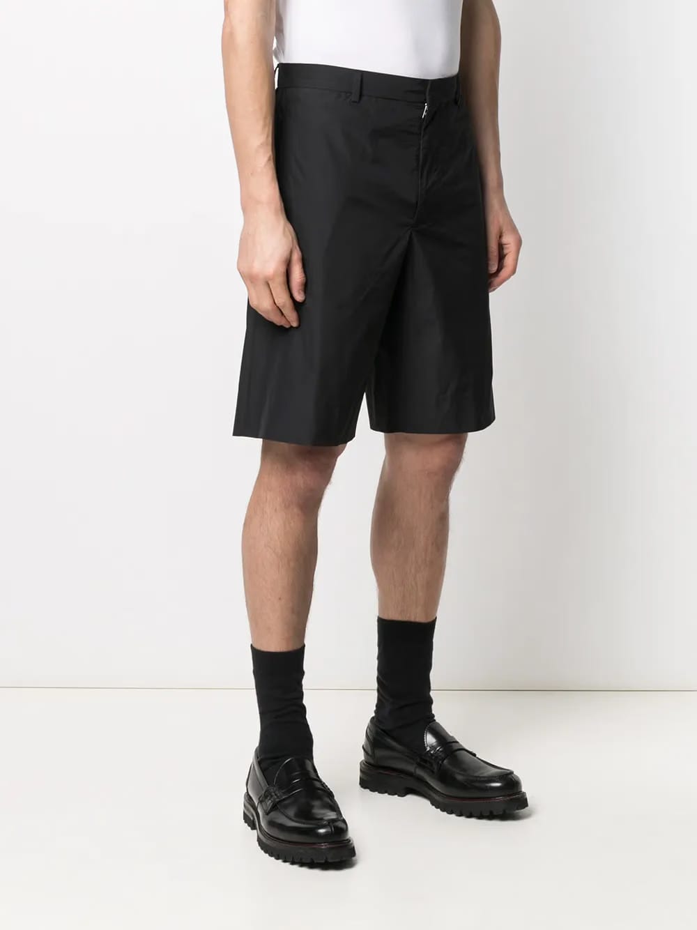 triangle patch logo shorts