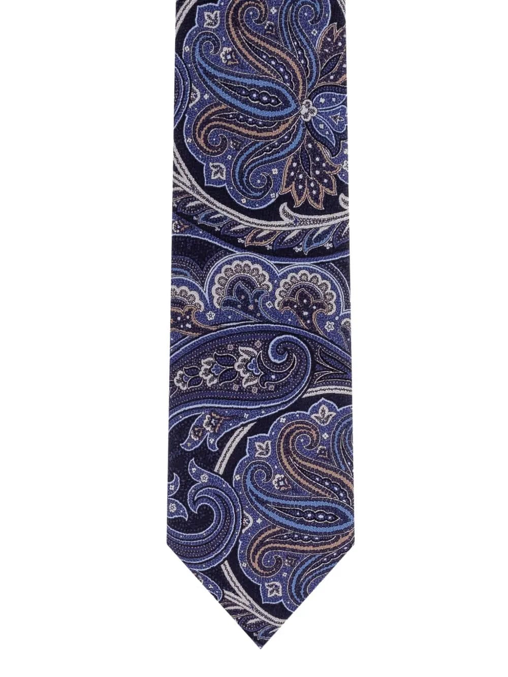 paisley-patterned tie