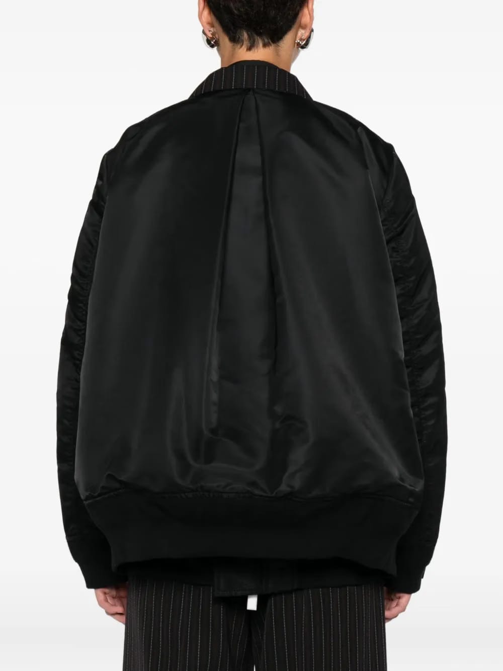 pinstripe double-breasted jacket