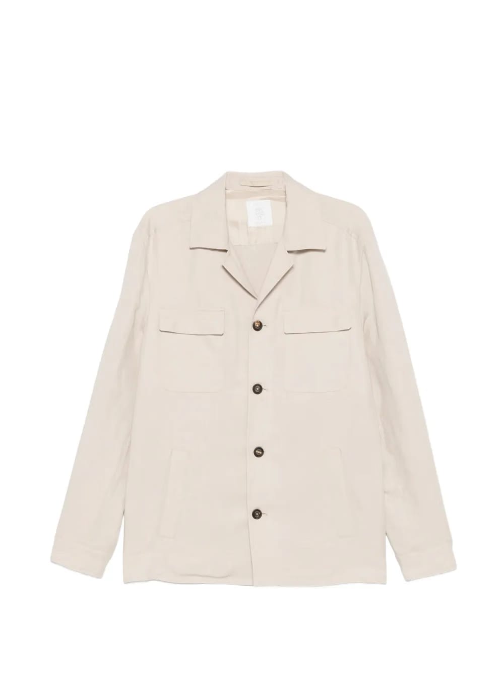 buttoned chest-pocket overshirt