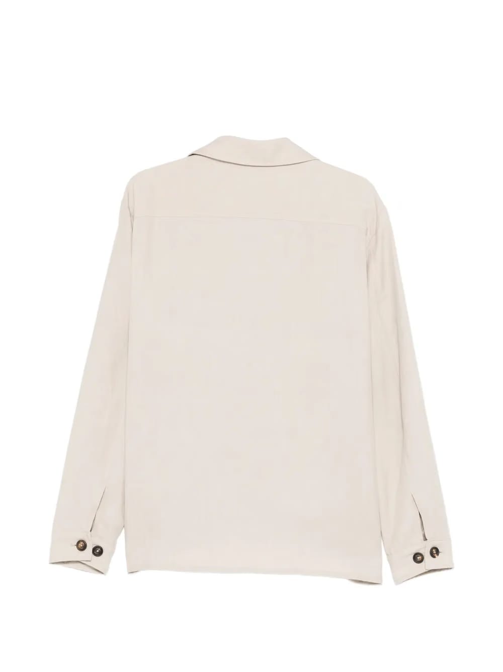buttoned chest-pocket overshirt