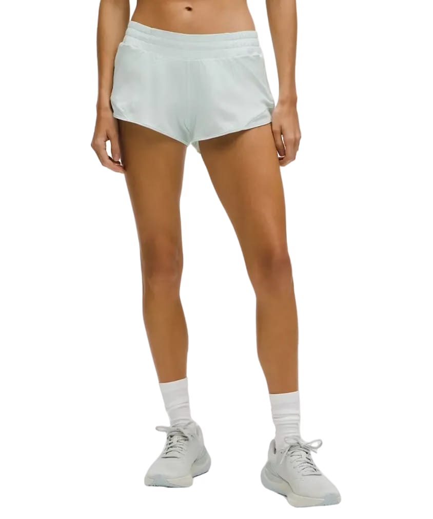 Lululemon Hotty Hot Low-Rise Lined Shorts 2.5" Mint Breeze