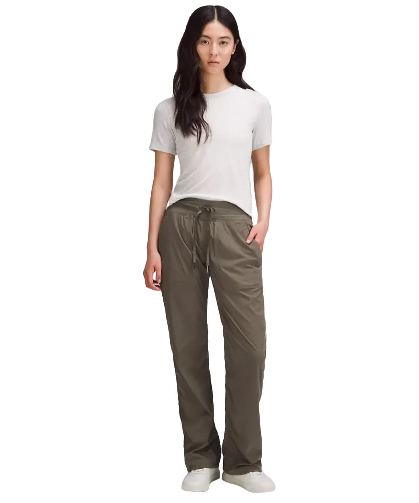 Lululemon Dance Studio Mid-Rise Pant Regular Army Green