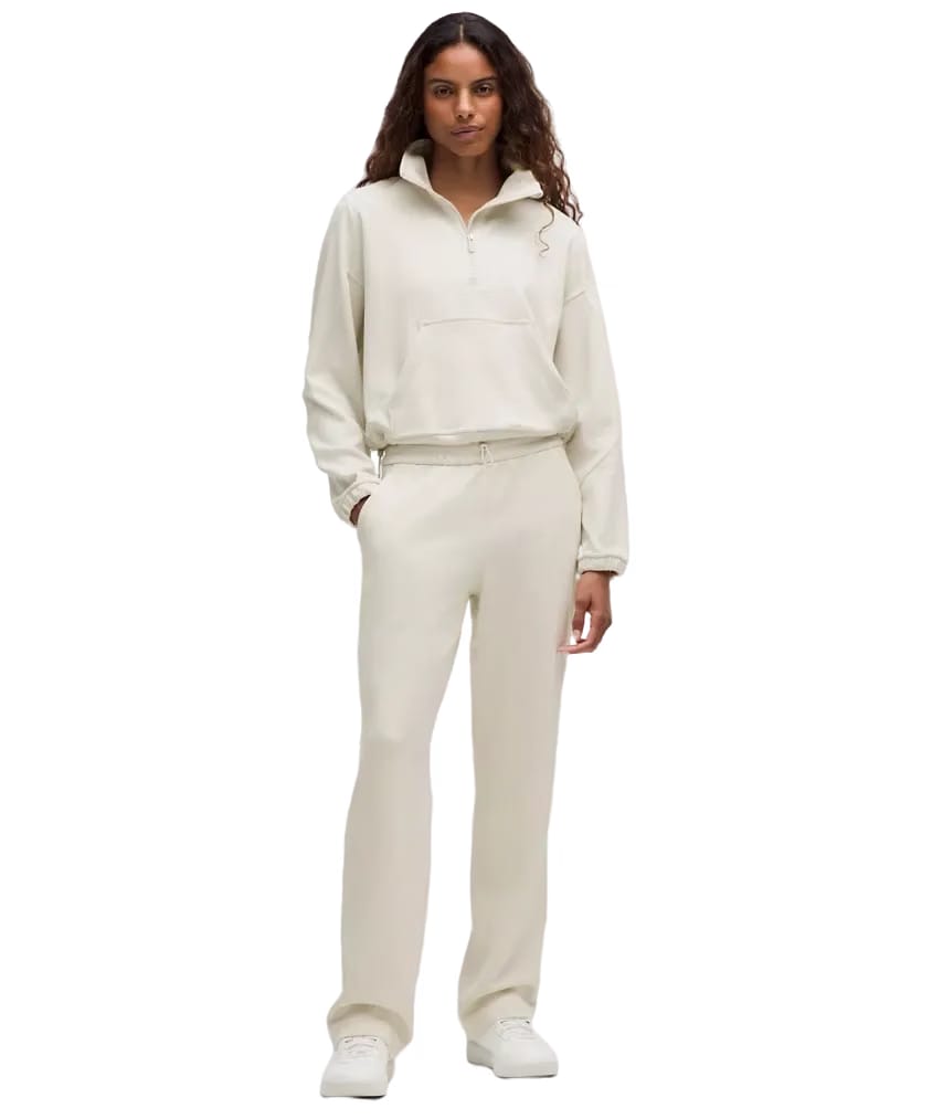 Lululemon Brushed Softstreme Half Zip Bone