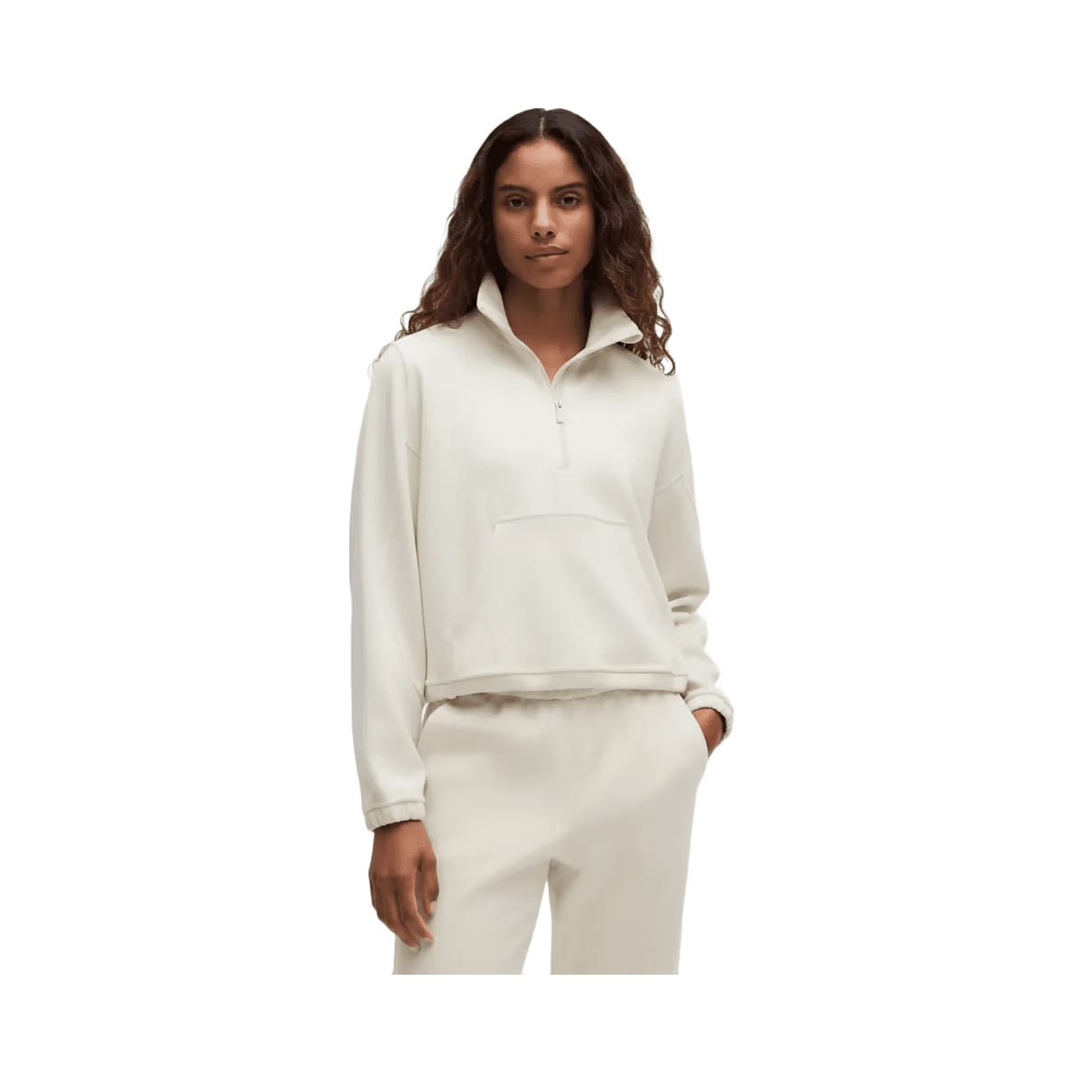 Lululemon Brushed Softstreme Half Zip Bone