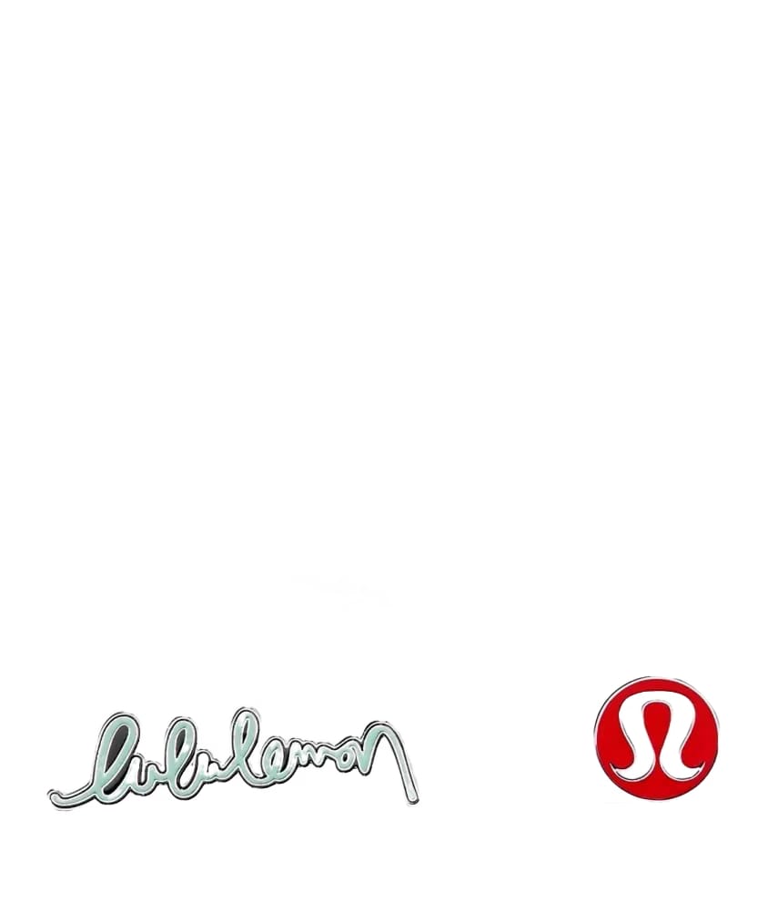 Lululemon Collectible Pins 2 Pack Lulu Red/Ideal Mint