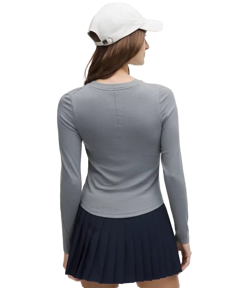 Lululemon Hold Tight Long-Sleeve Henley Solar Grey
