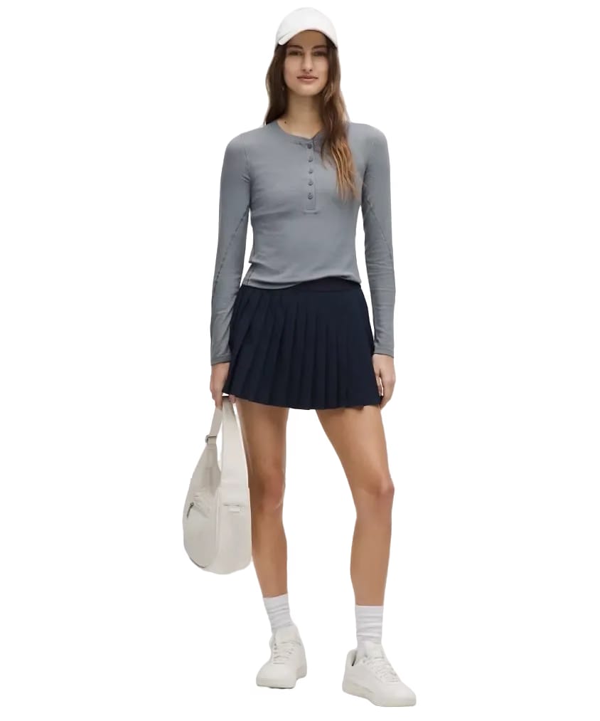 Lululemon Hold Tight Long-Sleeve Henley Solar Grey