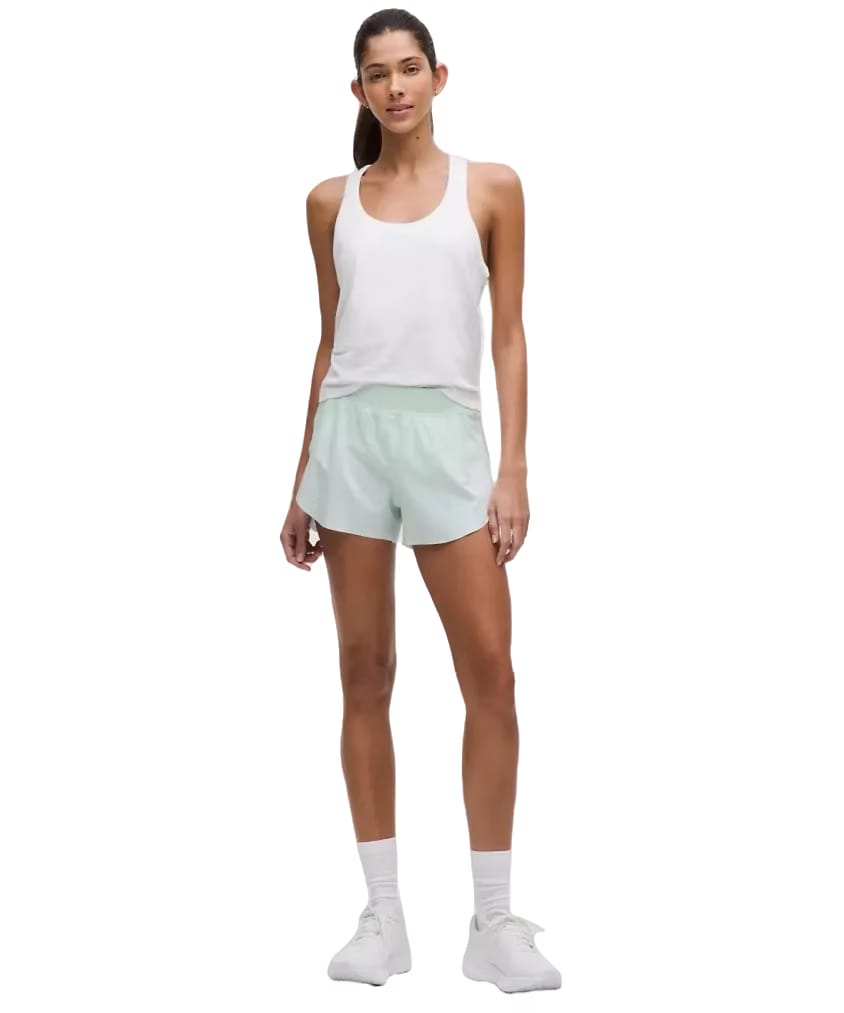 Lululemon Fast and Free High-Rise Classic-Fit Split Shorts 3" Mint Breeze