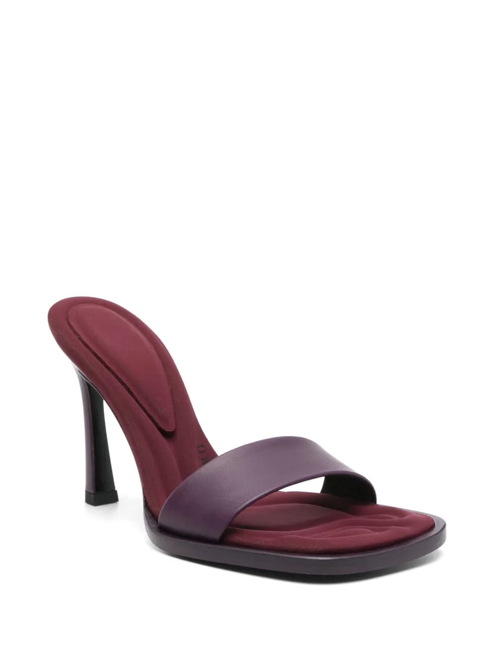 100mm leather mules