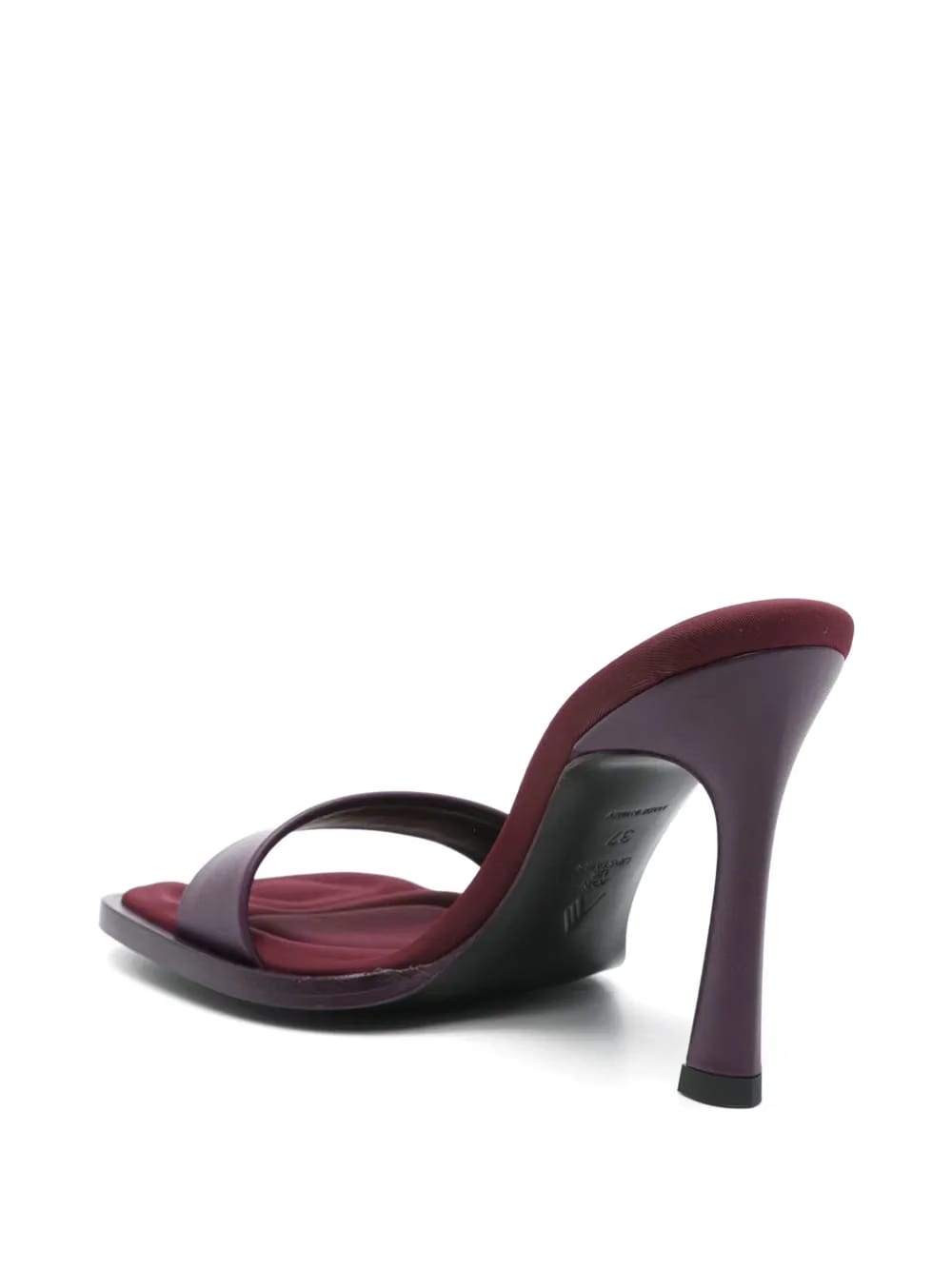 100mm leather mules
