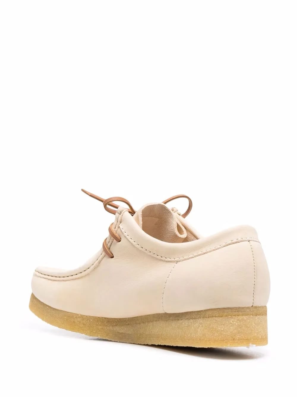 Wallabee lace-up leather boots