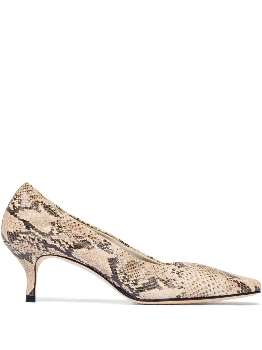 Bernardo 1946 57mm Manu snakeskin-effect pumps