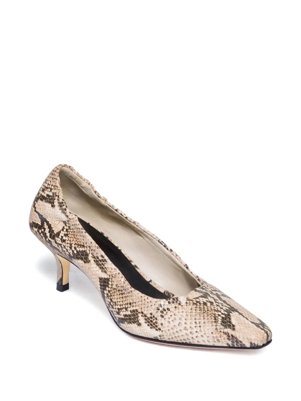 Bernardo 1946 57mm Manu snakeskin-effect pumps