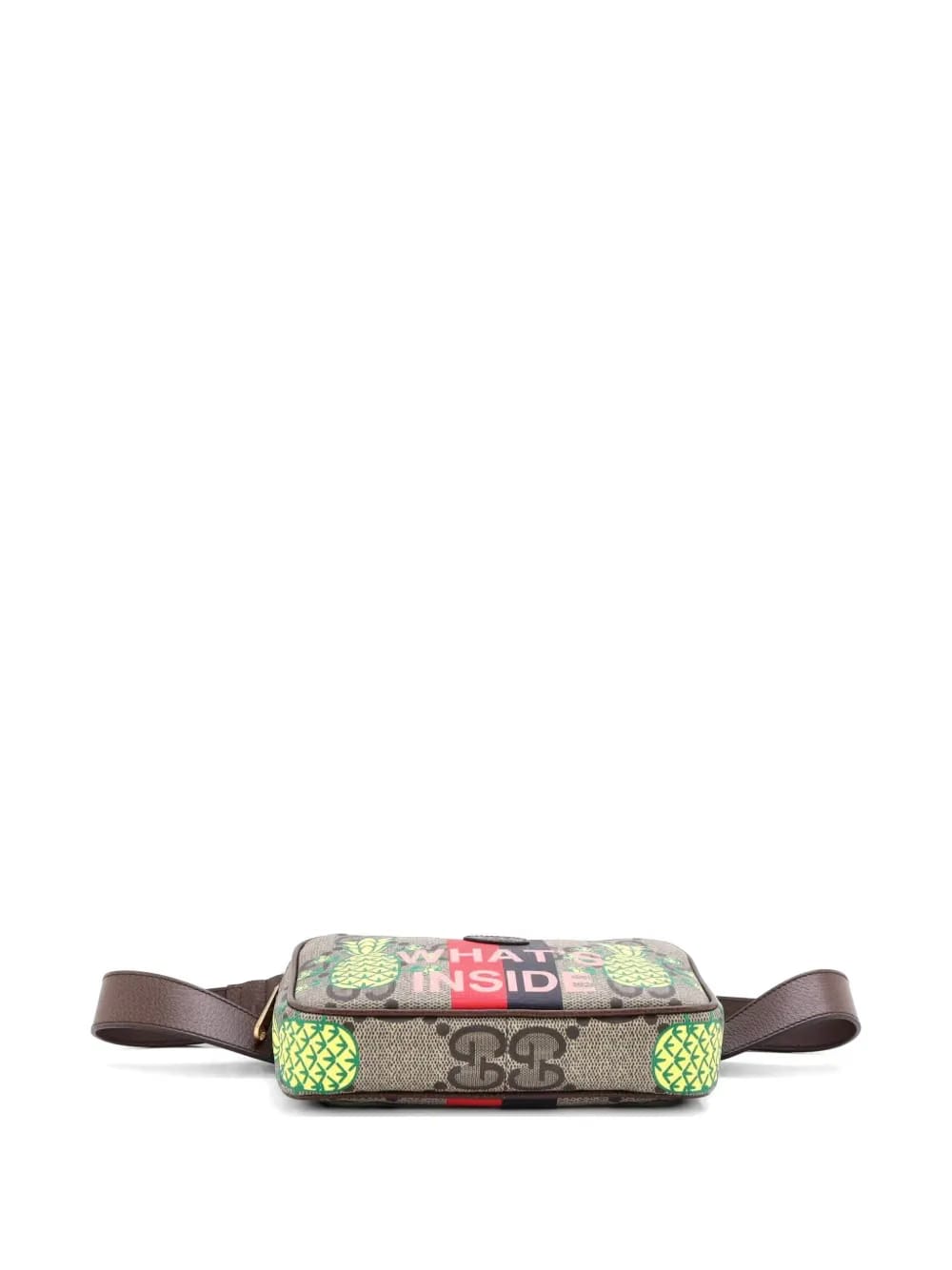 Zip Printed GG Coated Canvas belt bag