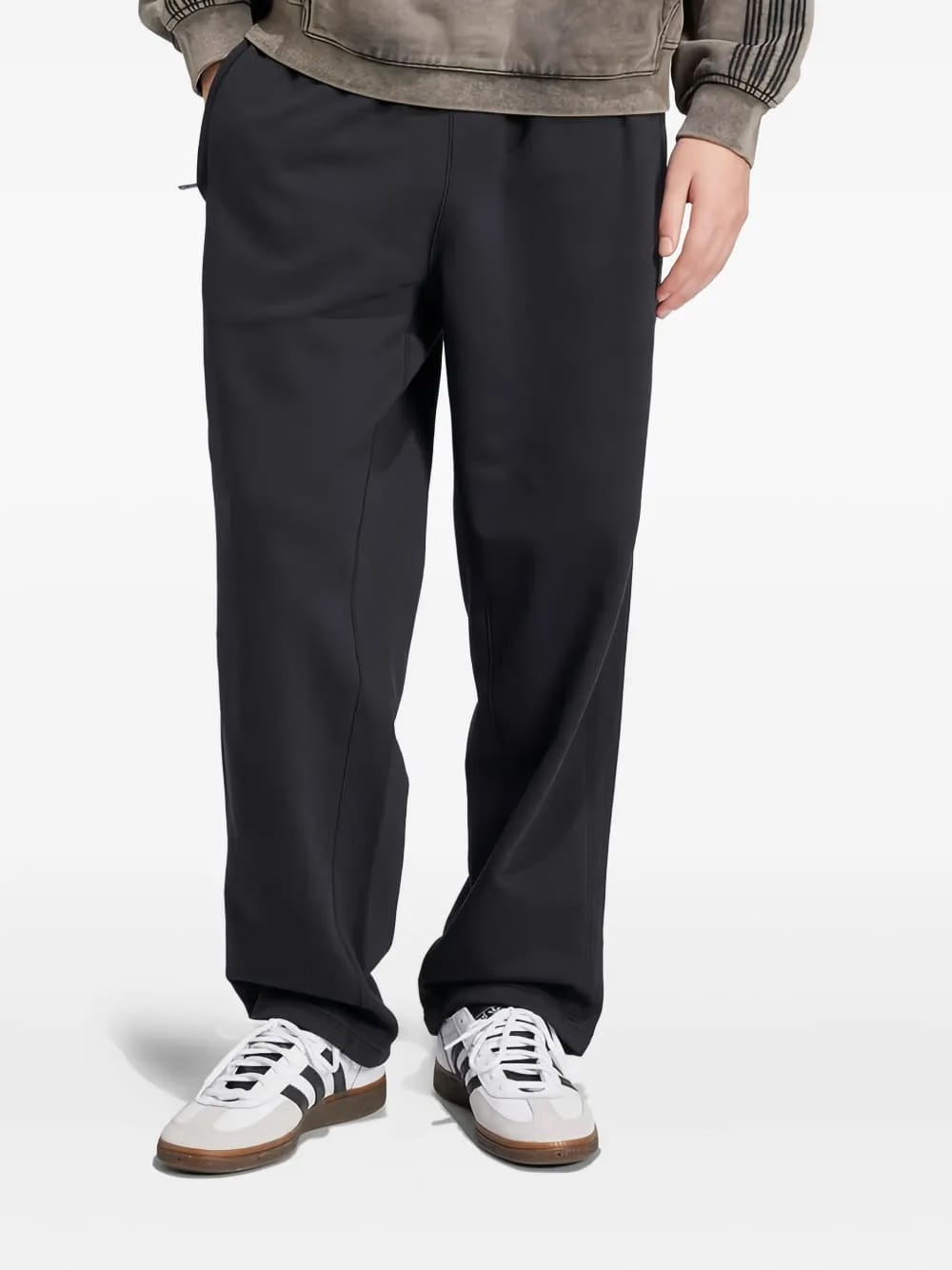 logo-embroidered side-stripe trousers