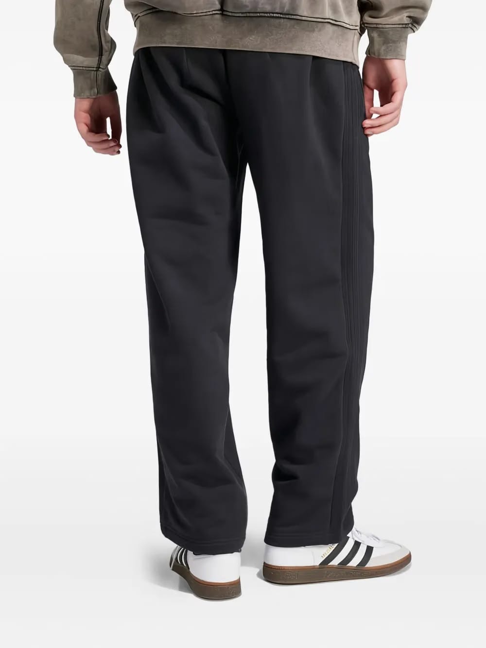 logo-embroidered side-stripe trousers