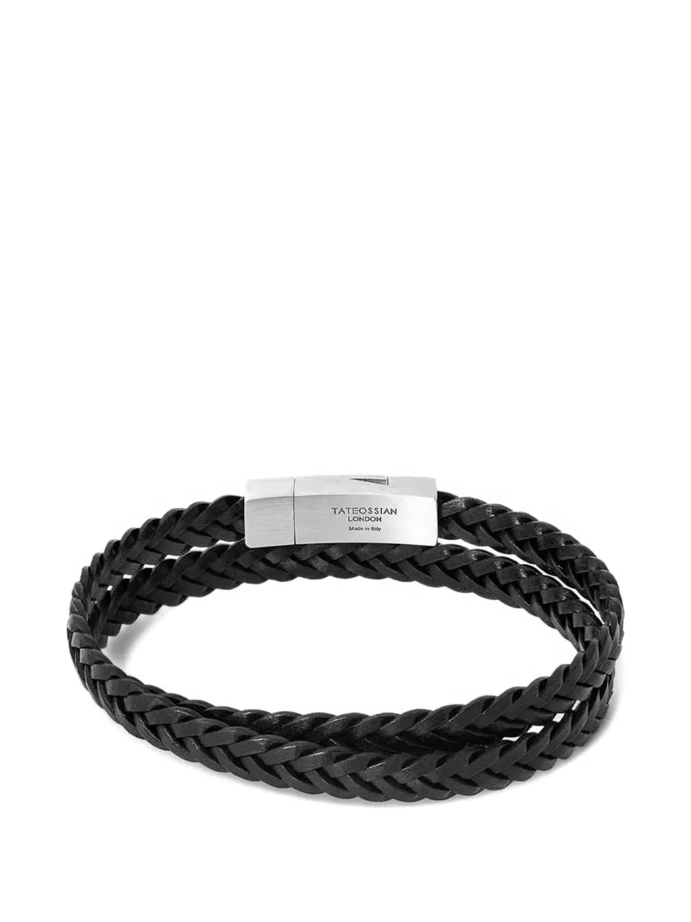 braided card-motif bracelet