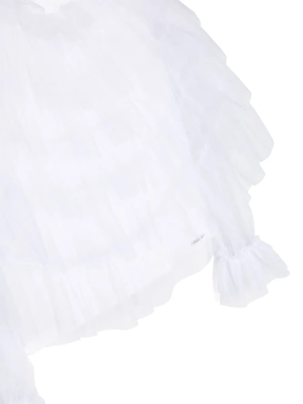 poet-sleeve layered blouse