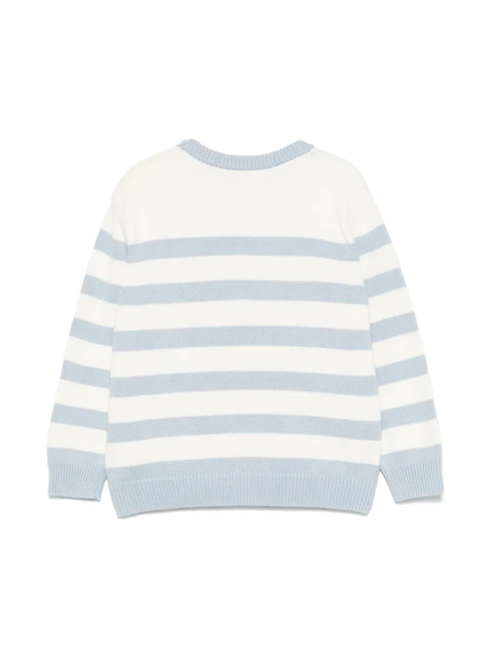 striped logo-embroidered sweater
