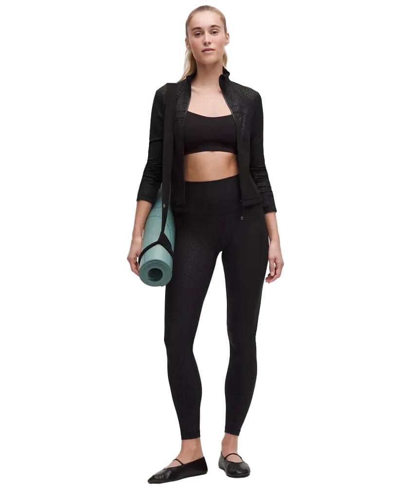 Lululemon Align High-Rise Pant 28" Leopard Daisy Emboss Black