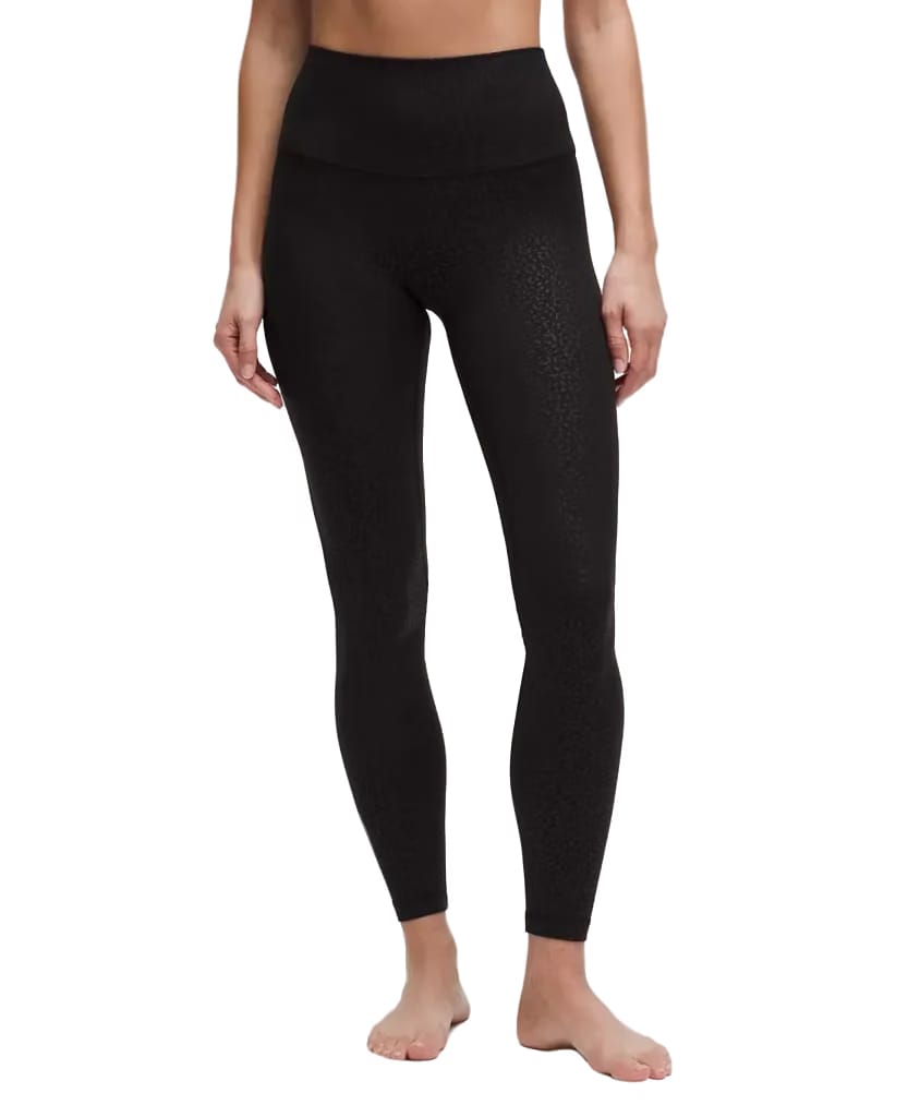 Lululemon Align High-Rise Pant 28" Leopard Daisy Emboss Black