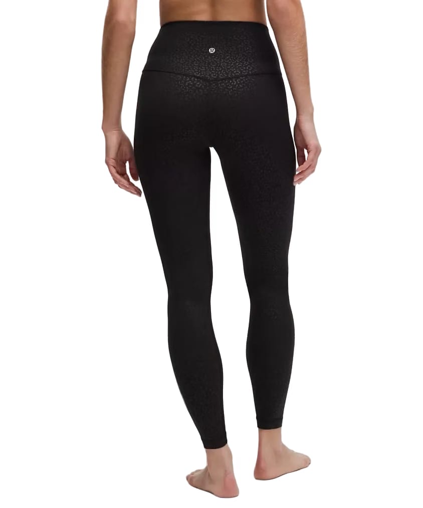 Lululemon Align High-Rise Pant 28" Leopard Daisy Emboss Black