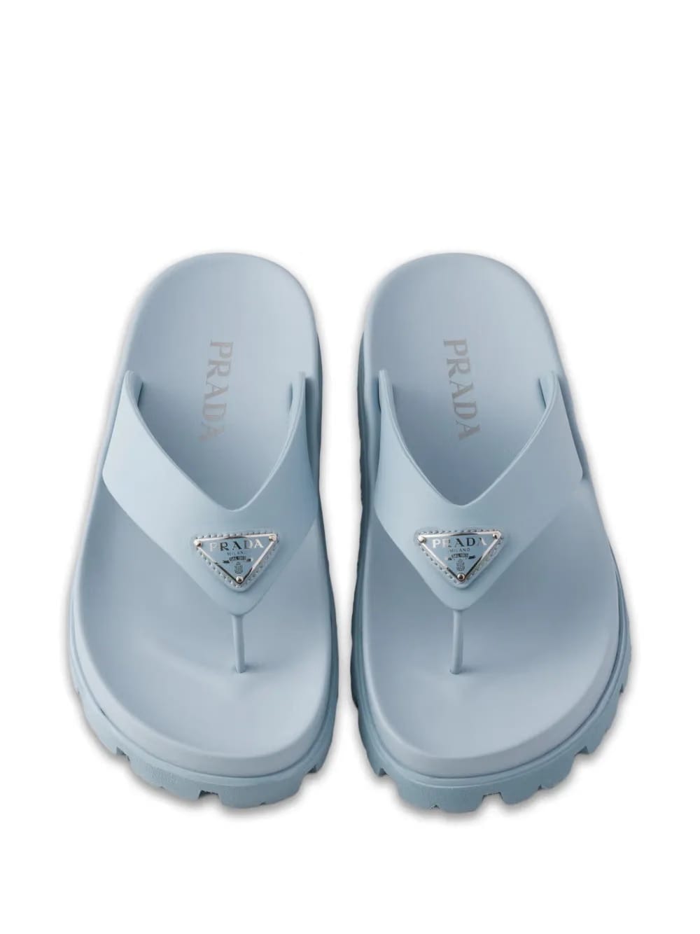 triangle flat sandals