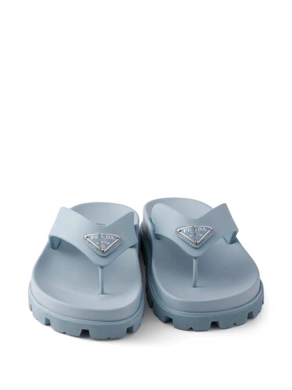 triangle flat sandals