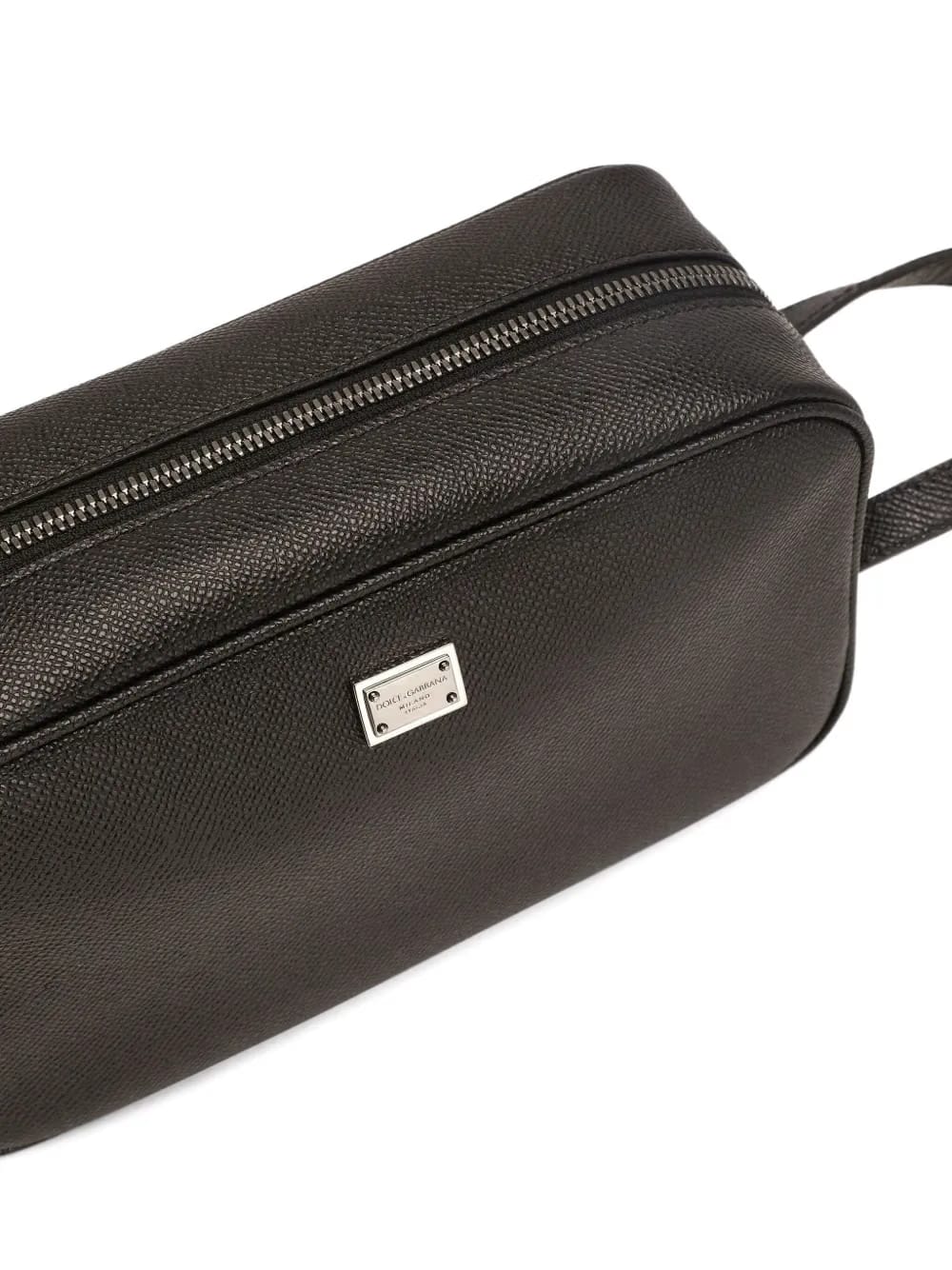 logo-plaque wash bag