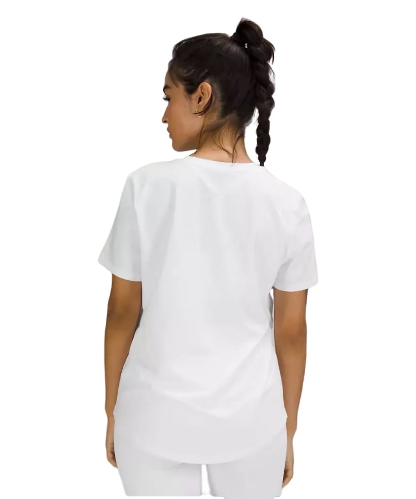 Lululemon Love Curved-Hem Crewneck T-Shirt White