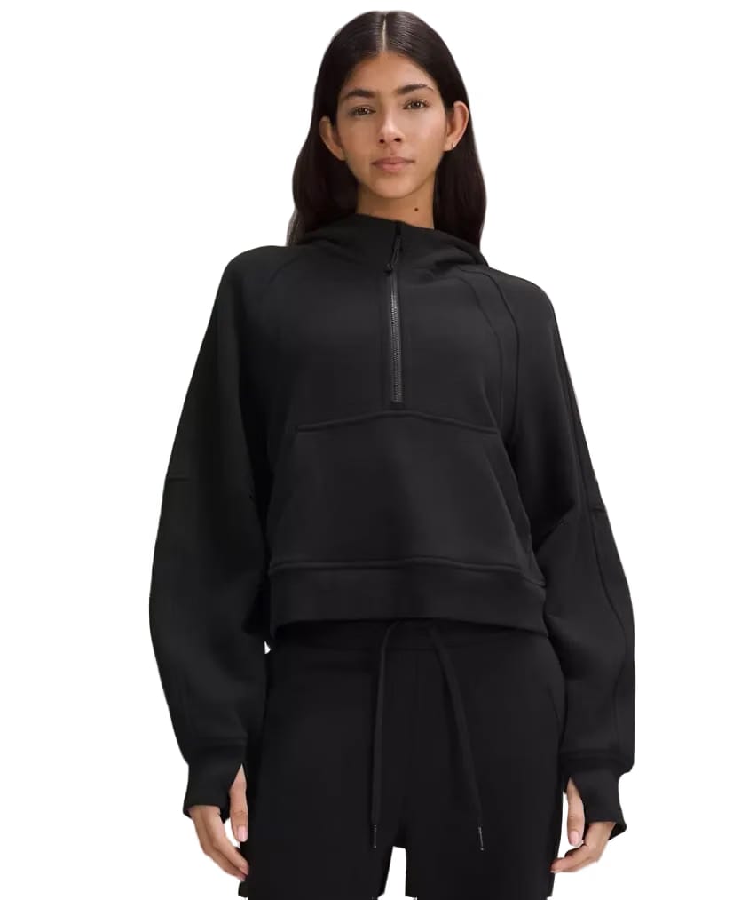 Lululemon Scuba Oversized Half-Zip Hoodie Black