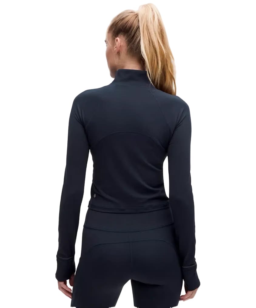 Lululemon It's Rulu Cropped Half Zip Updated True Navy