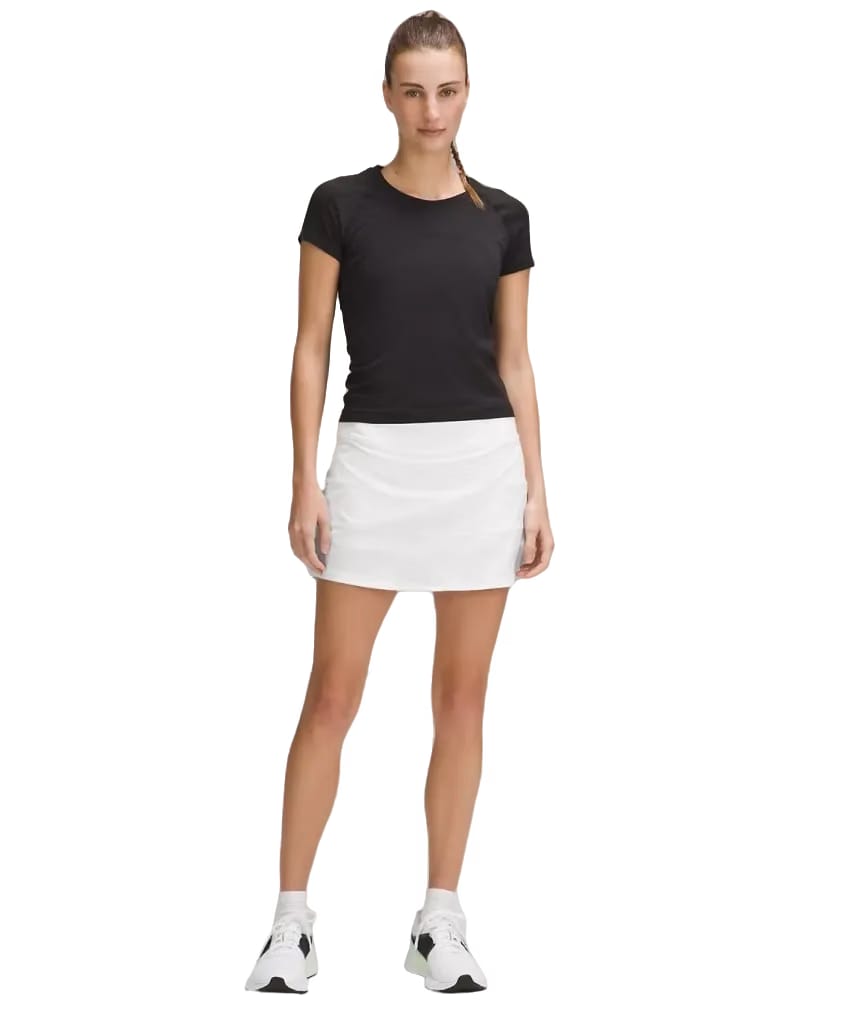 Lululemon Pace Rival Mid-Rise Skirt Long White