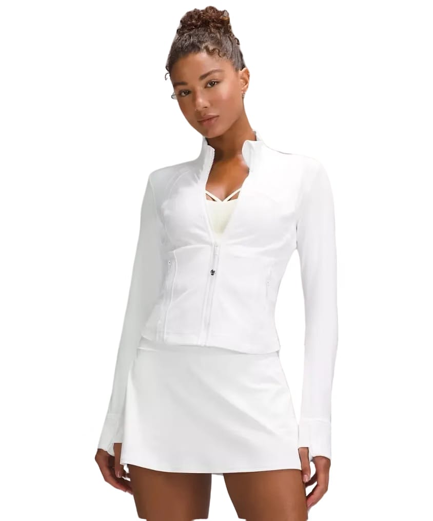 Lululemon Define Cropped Jacket Nulu White