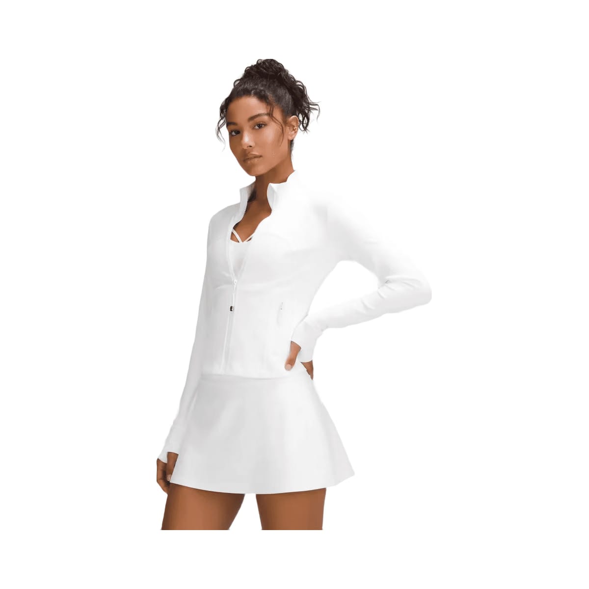 Lululemon Define Cropped Jacket Nulu White