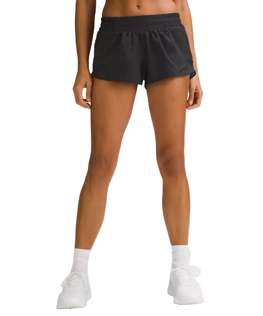 Lululemon Hotty Hot Low-Rise Lined Shorts 2.5" Black