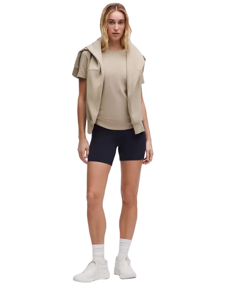 Lululemon Love Curved-Hem Crewneck T-Shirt Sheer Oak