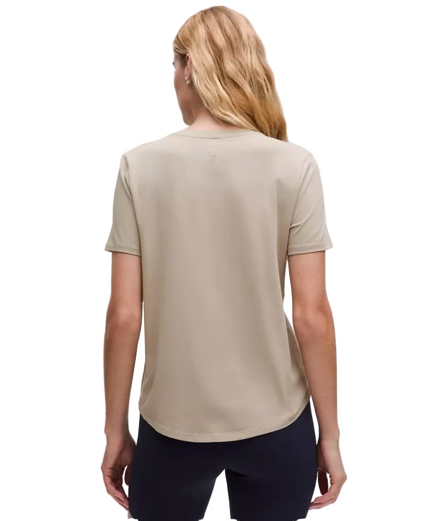 Lululemon Love Curved-Hem Crewneck T-Shirt Sheer Oak