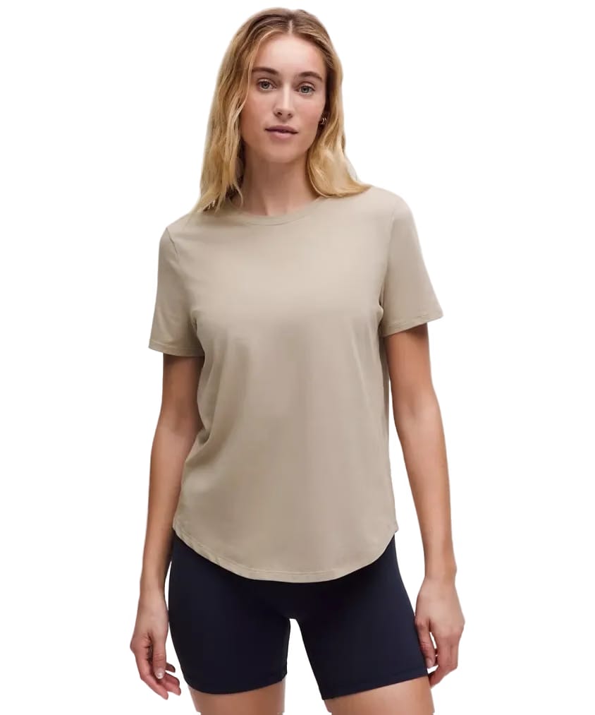Lululemon Love Curved-Hem Crewneck T-Shirt Sheer Oak