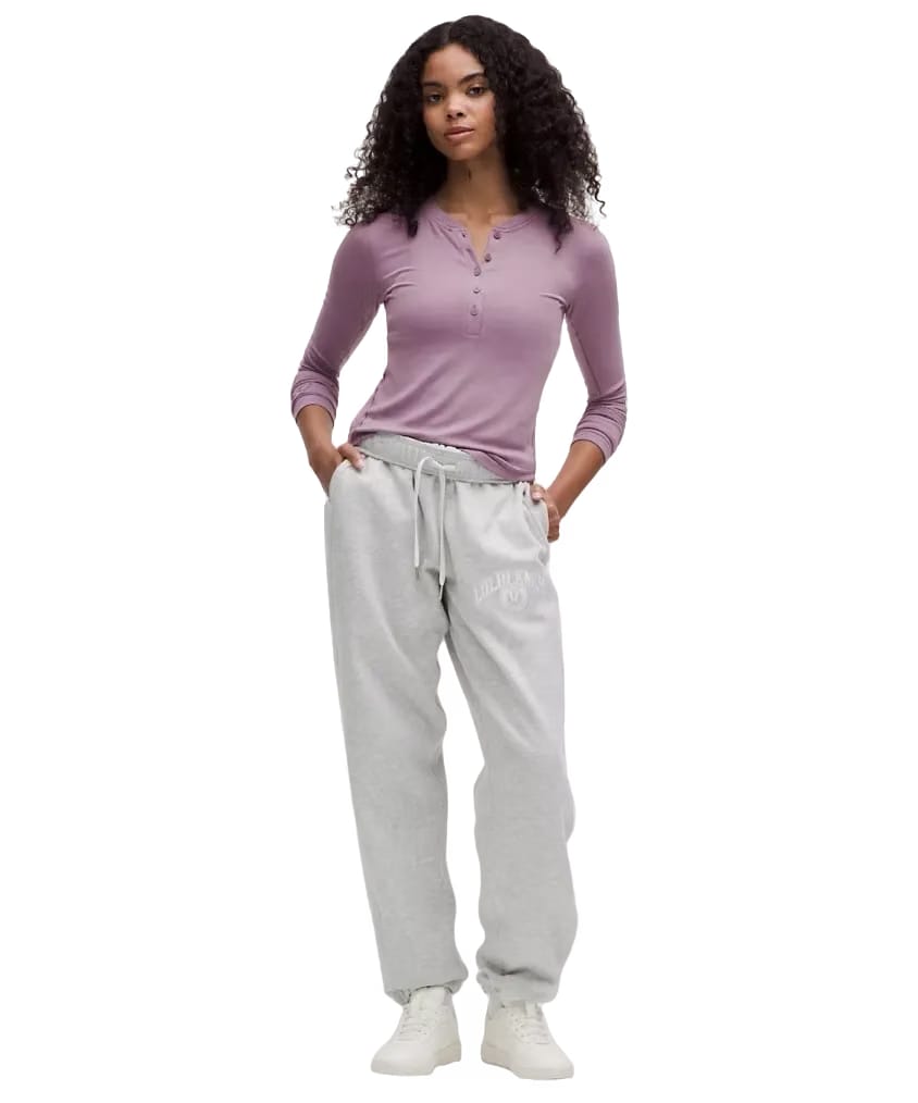 Lululemon Hold Tight Long-Sleeve Henley Lavender Lux
