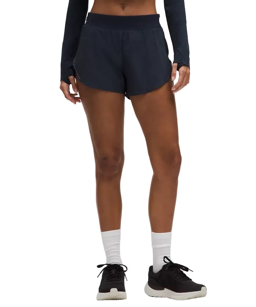Lululemon Fast and Free High-Rise Classic-Fit Split Shorts 3" True Navy