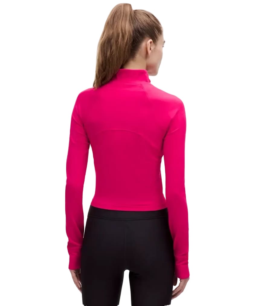 Lululemon It's Rulu Cropped Half Zip Updated Passionate