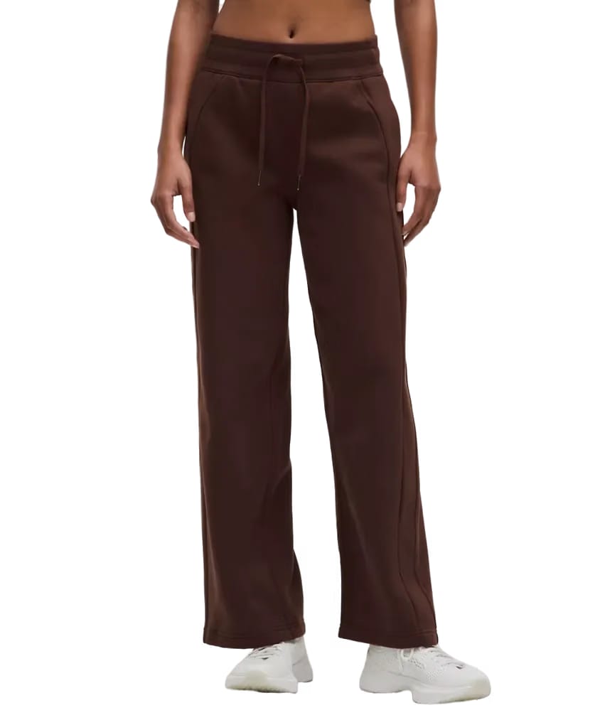 Lululemon Scuba Mid-Rise Wide-Leg Pant Lava Cake