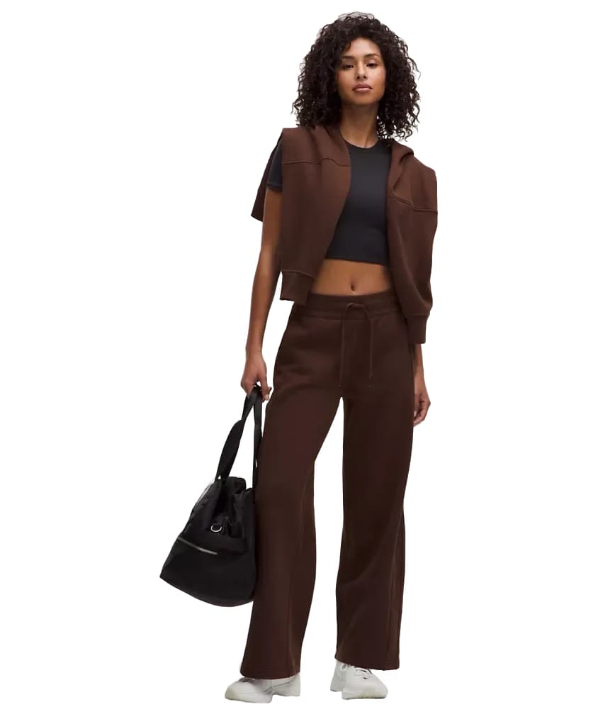 Lululemon Scuba Mid-Rise Wide-Leg Pant Lava Cake