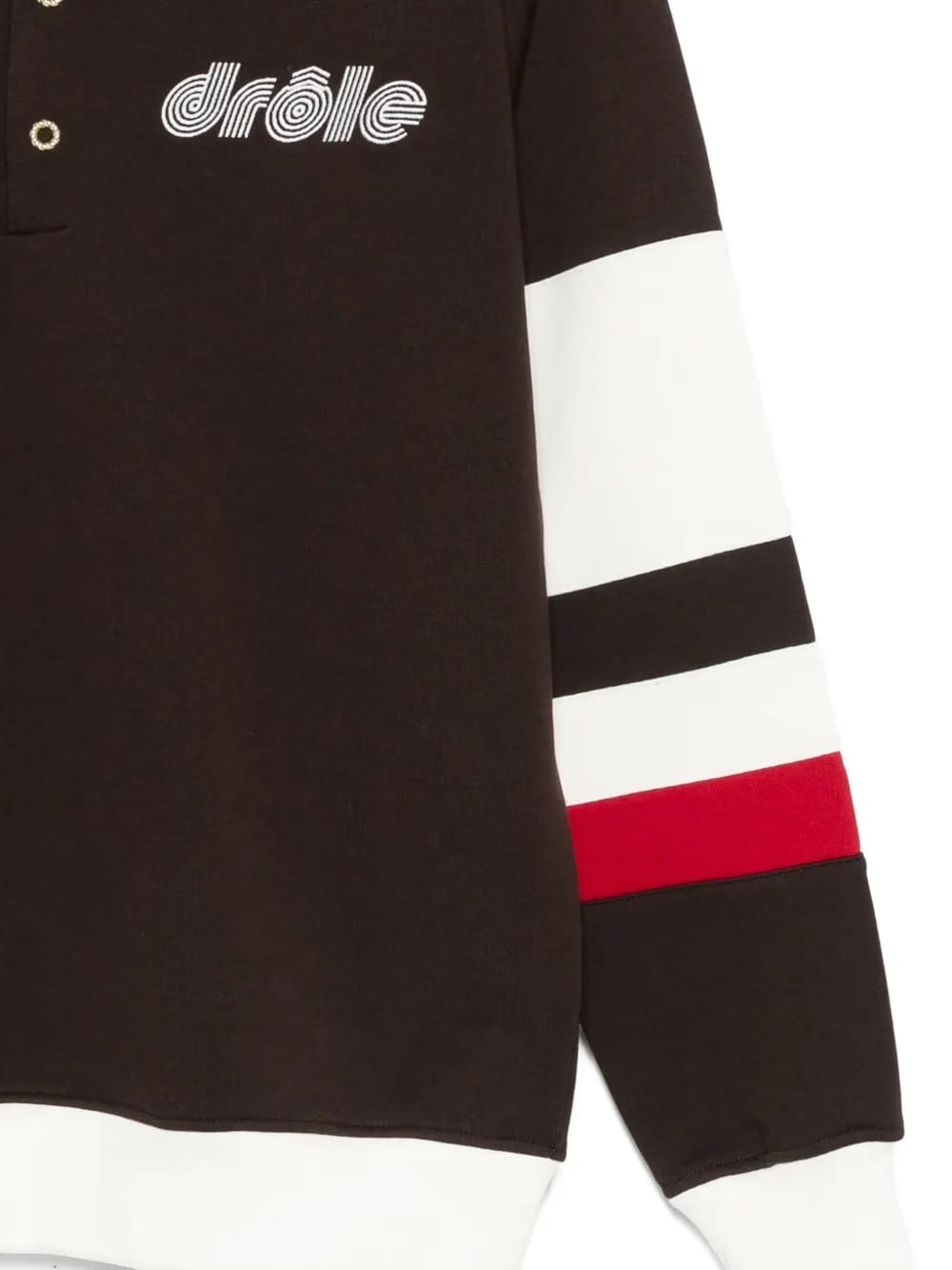 stripe-detail polo shirt